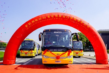 28 электрических автобусов Ankai A6 открывают новую эру транспортных услуг в Таиланде
