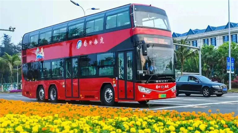 Анькайские новые энергетические автобусы въезжают на Хайнань
