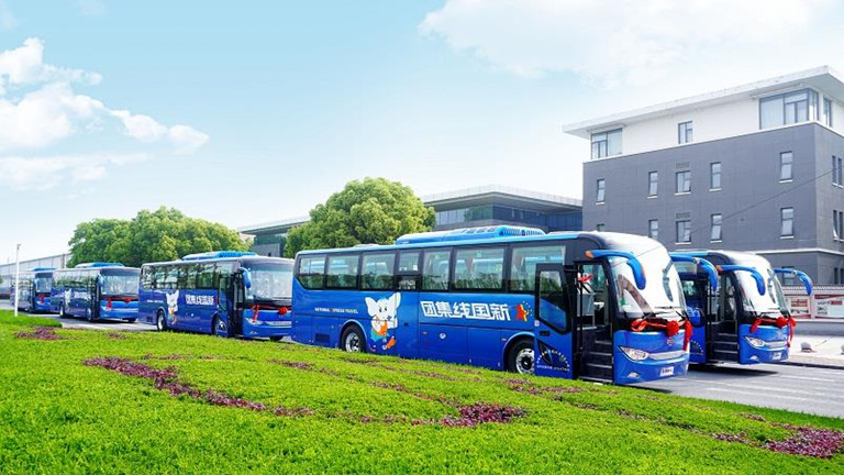 Туристические автобусы Ankai Electric A6 доставлены в Гуанси